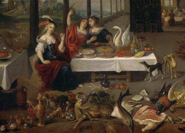 Brueghel d.O_allegorie van de smaak_zwaanpastei